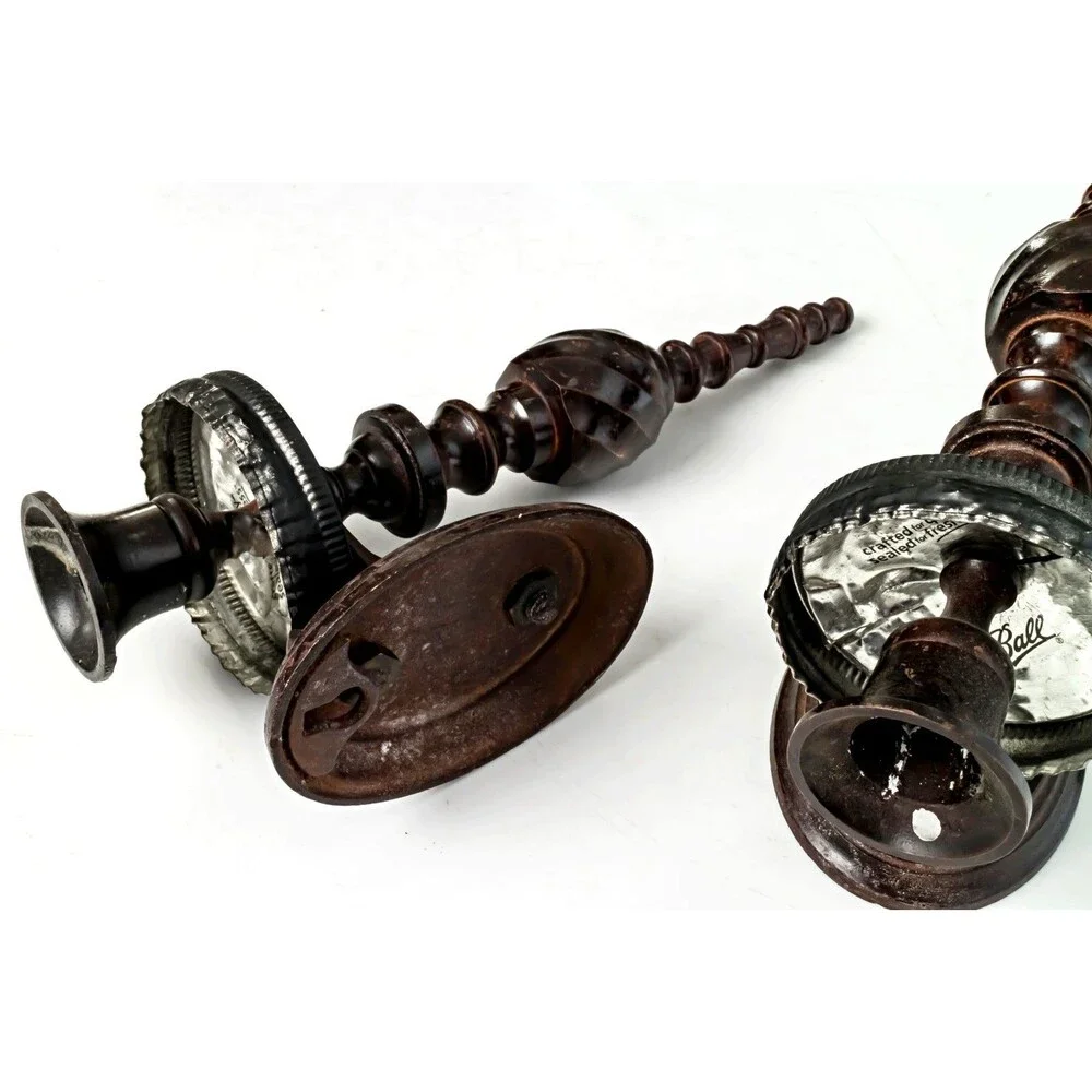 Gothic Metal Candle Holder Set Black Brass Wall Sconce Vintage - Medieval Decor